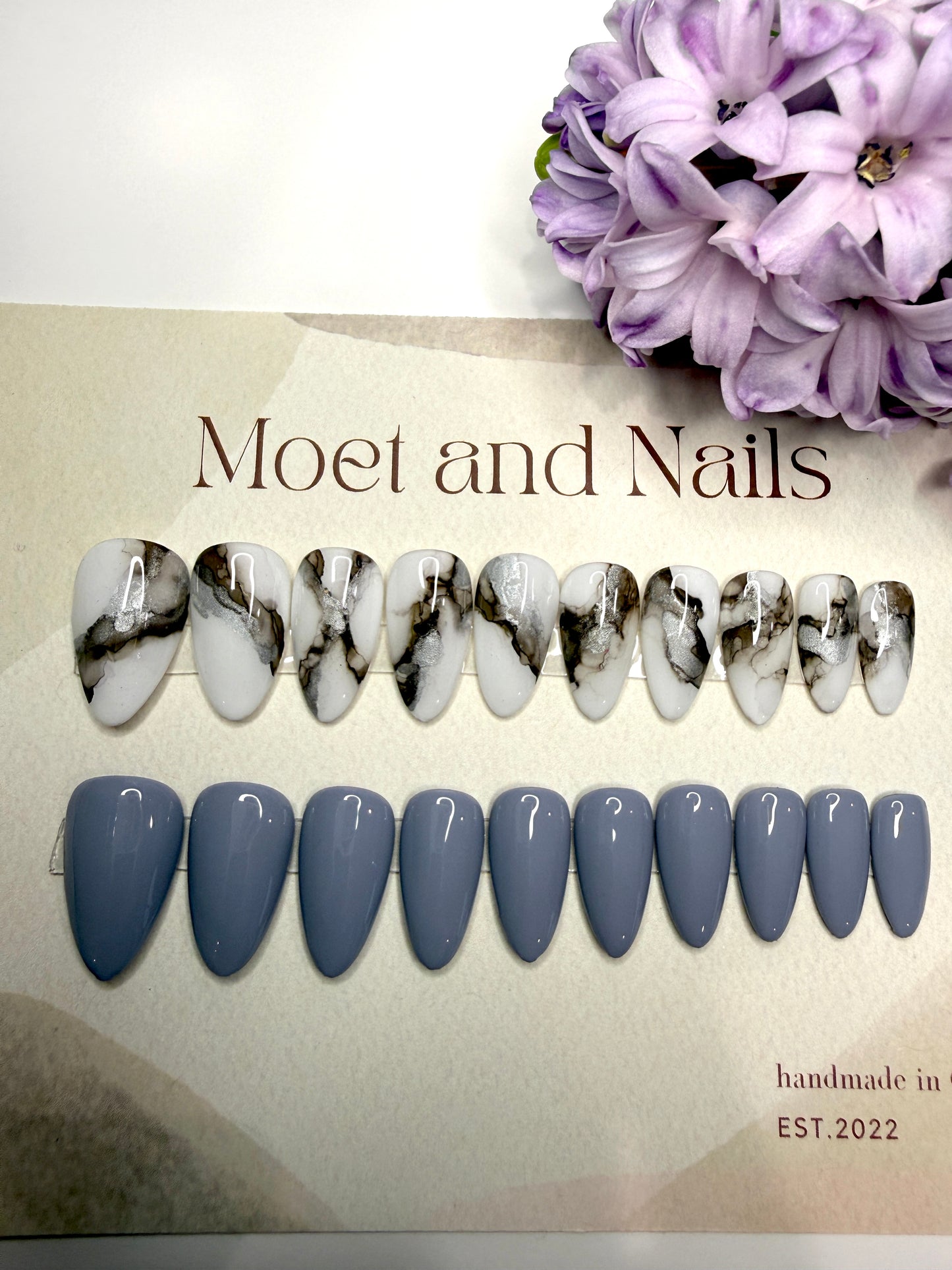 Grey and White Marble